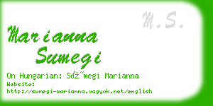 marianna sumegi business card